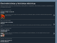 Tablet Screenshot of electrobicicletas.com